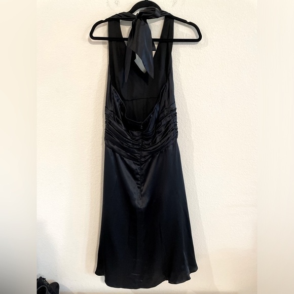 Harold’s Women’s Mini Dress Size 10 Black 100% Silk Marilyn Style Cocktail - Picture 5 of 15